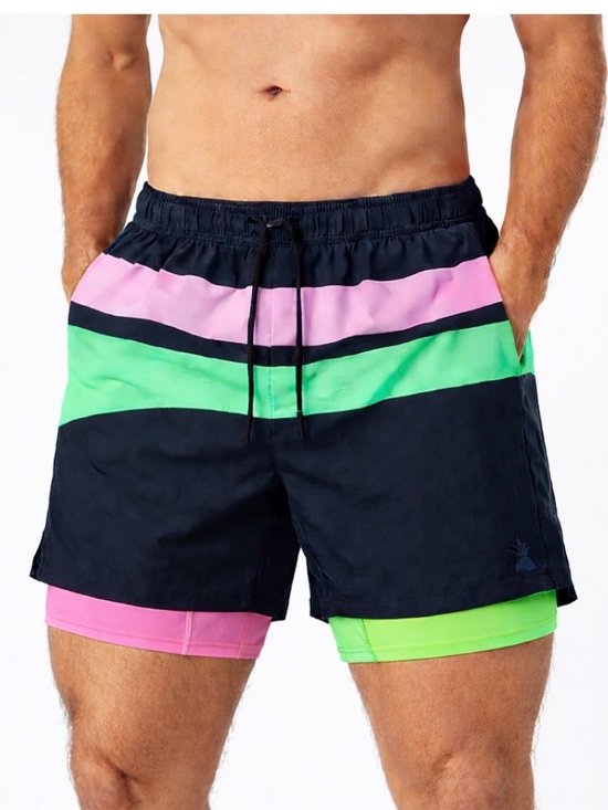 chubbies Other - Chubbies Swim Trunks Men’s Small 5.5 Lined Stretch Retro Beach Shorts Black Pink